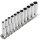 TECPO Steckschlüssel Satz, Zollgrößen 1/4", 11-teilig