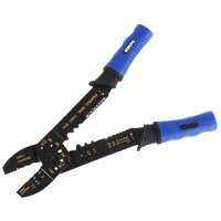 TECPO Crimpzange mit Kabelschuh-Sortiment, 225 mm, 271-teilig