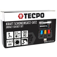 TECPO Kraft-Schoneinsatz-Satz SW 17mm 19mm 21mm