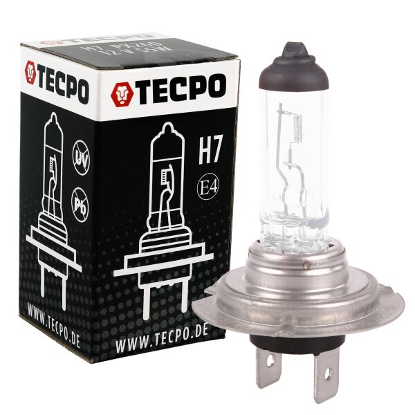 1x TECPO H7 Glühbirne 12V 55W - PX26d