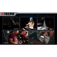 TECPO KFZ Werkstattrollbrett Rollliege 360° drehbar + LED Umhängelampe