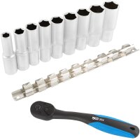 Steckschlüssel Satz + Umschaltknarre 1/2"
