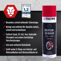 36x TECPO Bremsenreiniger Universal Reiniger, 500 ml
