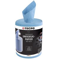 2x TECPO Putzrolle blau 2-lagig, 23x30 cm, MINI-300