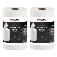 2x TECPO Putzrolle 2-lagig, 23x30 cm, WEIß-300