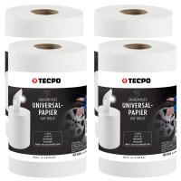 4x TECPO Putzrolle 2-lagig, 23x30 cm, WEIß-300