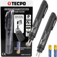 TECPO Elektronischer Bremsflüssigkeitstester mit AAA...