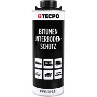 TECPO Unterbodenschutz Bitumen schwarz, 1L + Druckluft Unterbodenschutz Pistole