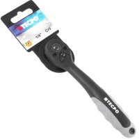 TECPO Steckschlüssel Satz, tief, 1/4", 4-13 mm, 11-tlg + Umschaltknarre 1/4"