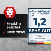 24x TECPO Bremsenreiniger Universal Reiniger, 500 ml + Putzrolle blau 2-lagig, 23x30 cm, MINI-300