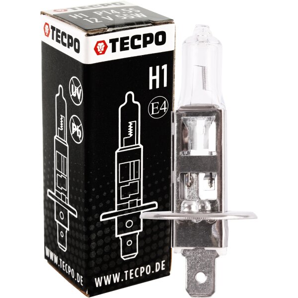 TECPO H1 Glühbirnen 12V 55W  P14.5S