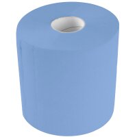 TECPO 12x Putzrolle blau 2-lagig 21x34 cm "MINI-500" (6000 Blatt)