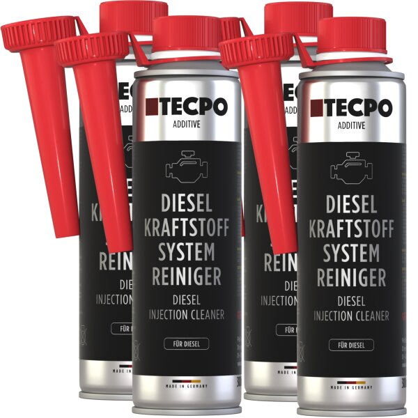 4x TECPO Diesel System Reiniger, 300 ml
