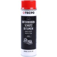6x TECPO Unterbodenschutz Bitumen schwarz, 500 ml