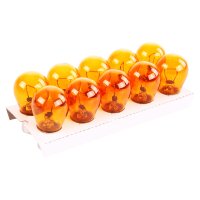 TECPO Glühbirnen Blinker 12V 21W, PY21W, BA15S, 10...