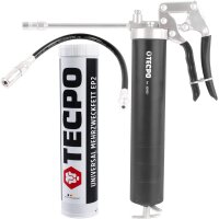 TECPO Einhand-Fettpresse + Universal Mehrzweckfett EP2, 400g