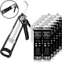 10x TECPO KKD 801 Karosserie Klebe- und Dichtmasse, 370g...
