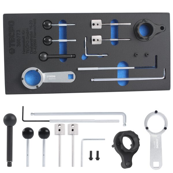 TECPO Motor-Einstellwerkzeug Satz passend für VAG 1.4 1.6 2.0 TDI