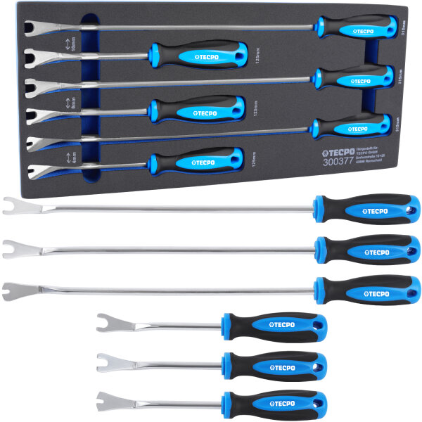 TECPO Türverkleidungs-Lösewerkzeug-Satz 6-tlg. Clipentferner für Kfz-Innenverkleidung