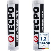 2x TECPO Universal Mehrzweckfett EP2, 400g