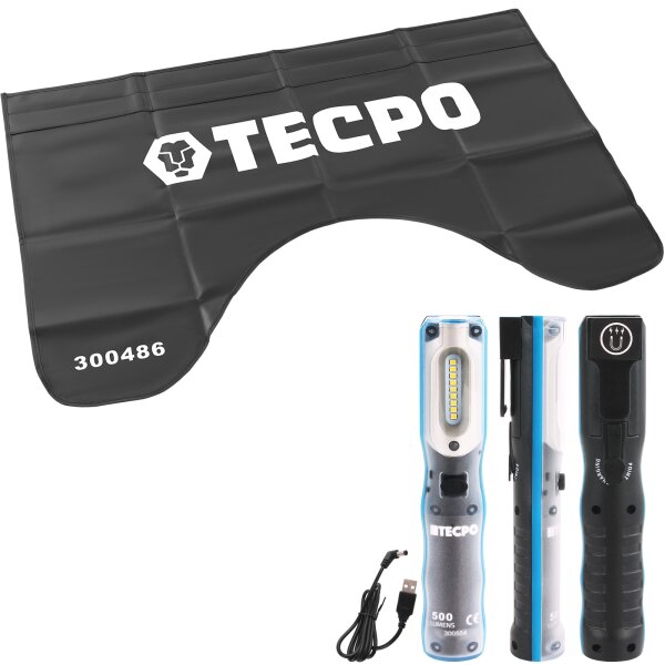 TECPO Kotflügelschoner + Handlampe magnetisch