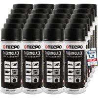 24x TECPO Thermolack Auspufflack Ofenlack 800°C...