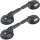 2x TECPO Scheibenkleber 290 ml MS-Polymer + Gummi-Doppelsauger Ø 118mm