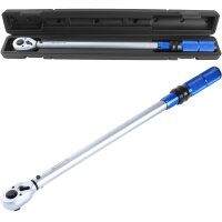 TECPO Drehmomentschlüssel (1/2") 60 - 330 Nm + Kraft-Schoneinsatz-Satz SW 17mm 19mm 21mm