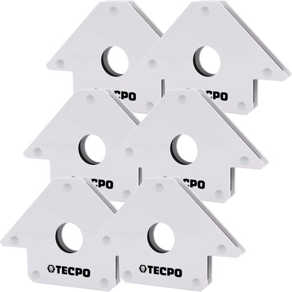 6x TECPO Magnet Schweißwinkel 22.6 kg 50 lbs