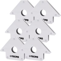 6x TECPO Magnet Schweißwinkel 22.6 kg 50 lbs