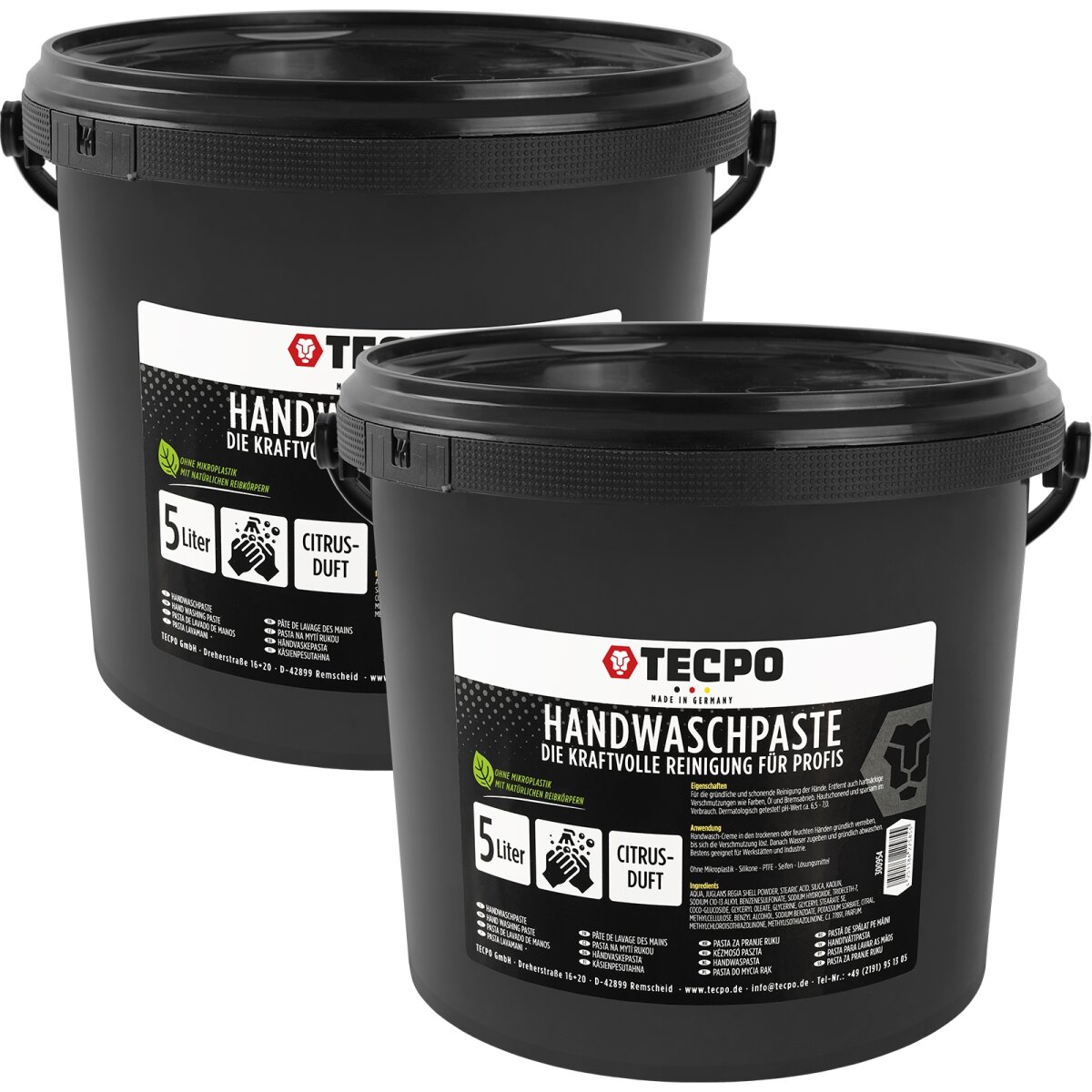 NORMFEST Handwaschpaste Aquano Peel Spezial – 2000 Ml, Reinigungsstufe 8, Mit Walnussschalen, Für Lacke & Klebereste