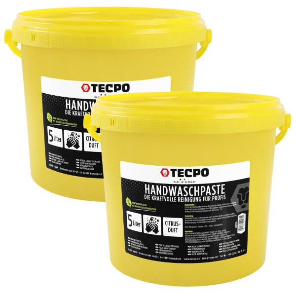 TECPO Handwaschpaste Handreiniger für KFZ Werkstatt 2x5L