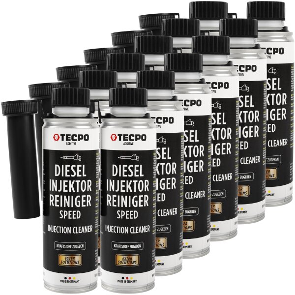 12x TECPO Diesel SPEED Injektor Reiniger Ester, 300 ml