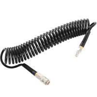 TECPO Drukluft Spiralschlauch 6 m + Druckluft Reifenfüller 0-12 Bar, 0-170 PSI
