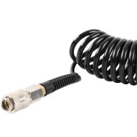 TECPO Drukluft Spiralschlauch 6 m + Druckluft Reifenfüller 0-12 Bar, 0-170 PSI