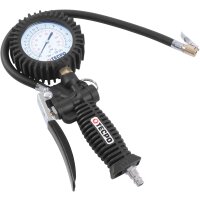 TECPO Drukluft Spiralschlauch 6 m + Druckluft Reifenfüller 0-12 Bar, 0-170 PSI