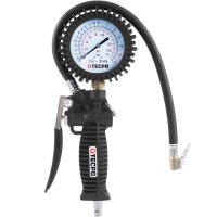 TECPO Drukluft Spiralschlauch 6 m + Druckluft Reifenfüller 0-12 Bar, 0-170 PSI