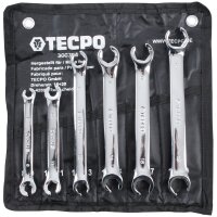 TECPO Druckluft Bremsenentlüftungsgerät, 5 Liter + Doppel-Ringschlüssel-Satz