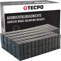 TECPO Reifenmontagepaste schwarz 5 kg + Pinsel + 600x Klebegewichte Black + Kunststoffschaber