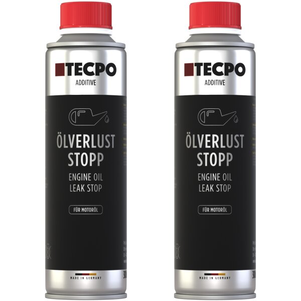 2x TECPO Öl-Verlust Stop Additiv, 300 ml