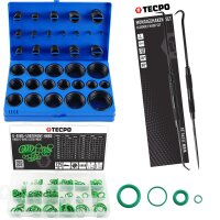 TECPO O-Ring Sortiment Set 644-teilig + 2x Montagehacken