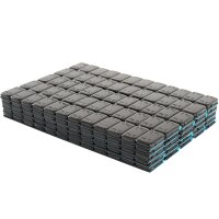 1200x TECPO Klebegewichte Black Auswucht Gewichte, 5g + Kunststoffschaber
