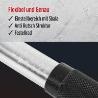 TECPO Drehmomentschlüssel 1/2 Zoll, 40-210 Nm + Bremskolben-Rücksteller + Kraft-Schoneinsatz-Satz SW 17 mm 19 mm