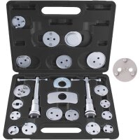 TECPO Drehmomentschlüssel 1/2 Zoll, 40-210 Nm + Bremskolben-Rücksteller + Kraft-Schoneinsatz-Satz SW 17 mm 19 mm