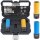 TECPO Drehmomentschlüssel 1/2 Zoll, 40-210 Nm + Bremskolben-Rücksteller + Kraft-Schoneinsatz-Satz SW 17 mm 19 mm
