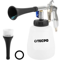 TECPO Polsterreiniger Konzentrat Multi Clean 5L + Druckluft Reinigungspistole 1L
