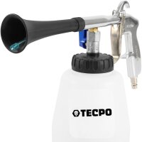 TECPO Polsterreiniger Konzentrat Multi Clean 5L + Druckluft Reinigungspistole 1L