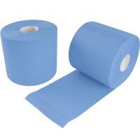 6x Putzrolle blau 2-lagig 21x34 cm "MINI-500"
