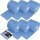 6x Putzrolle blau 2-lagig 21x34 cm "MINI-500"
