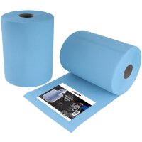 TECPO Bodenständer für Putztuchrollen + 2 Rollen Putzpapier, 3-lagig